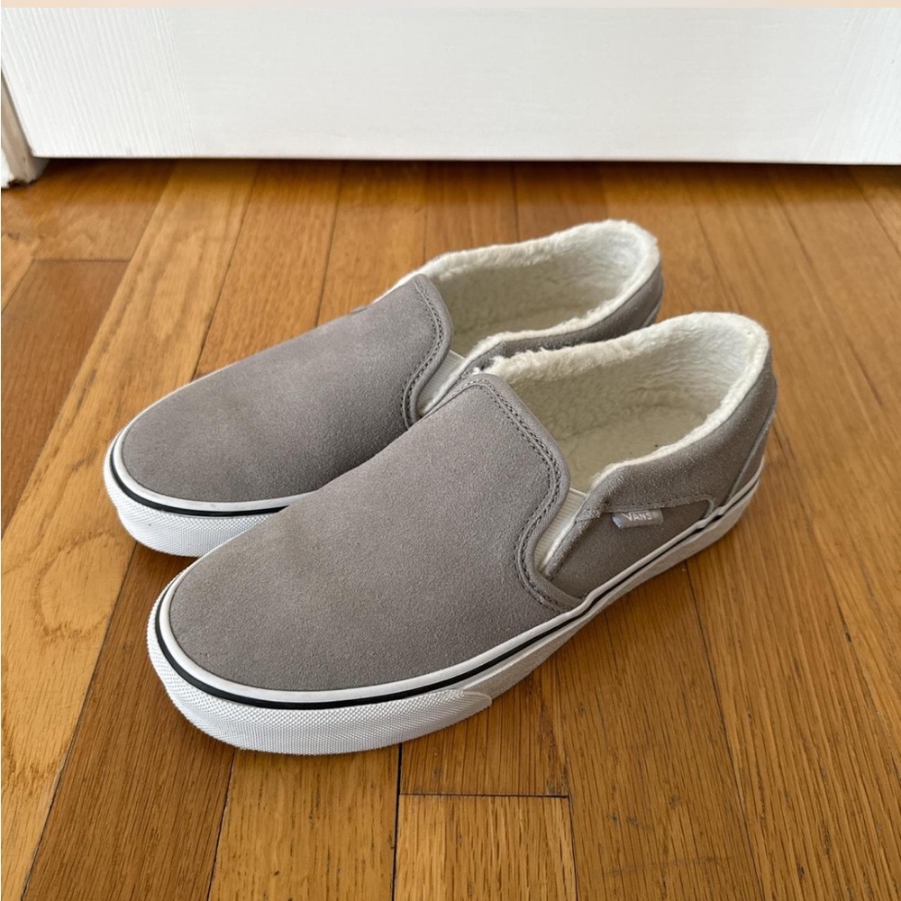 Gray Sherpa vans